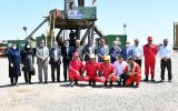 تعدادی از مدیران و روسای ستادی شرکت از مناطق عملیاتی استقرار دکل های حفاری بازدید کردند