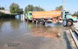 امداد رسانی به مناطق در معرض آب گرفتگی‌ در کلانشهر اهواز و شهرستان کارون