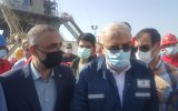 وزیر نفت از دستگاه حفاری ۲۵ فتح شرکت ملی حفاری ایران در میدان نفتی اهواز بازدید کرد